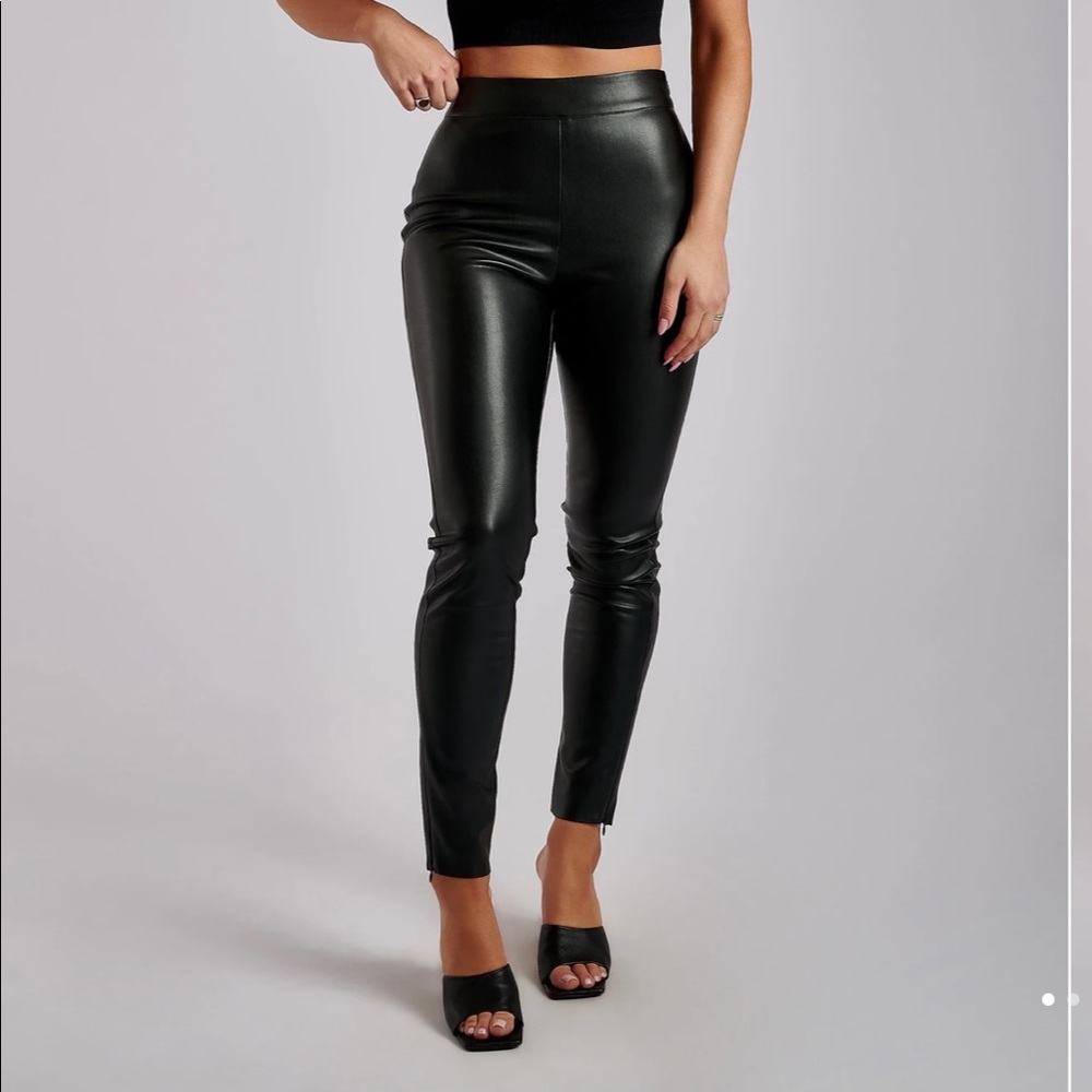 MESHKI Shayla faux leather pants